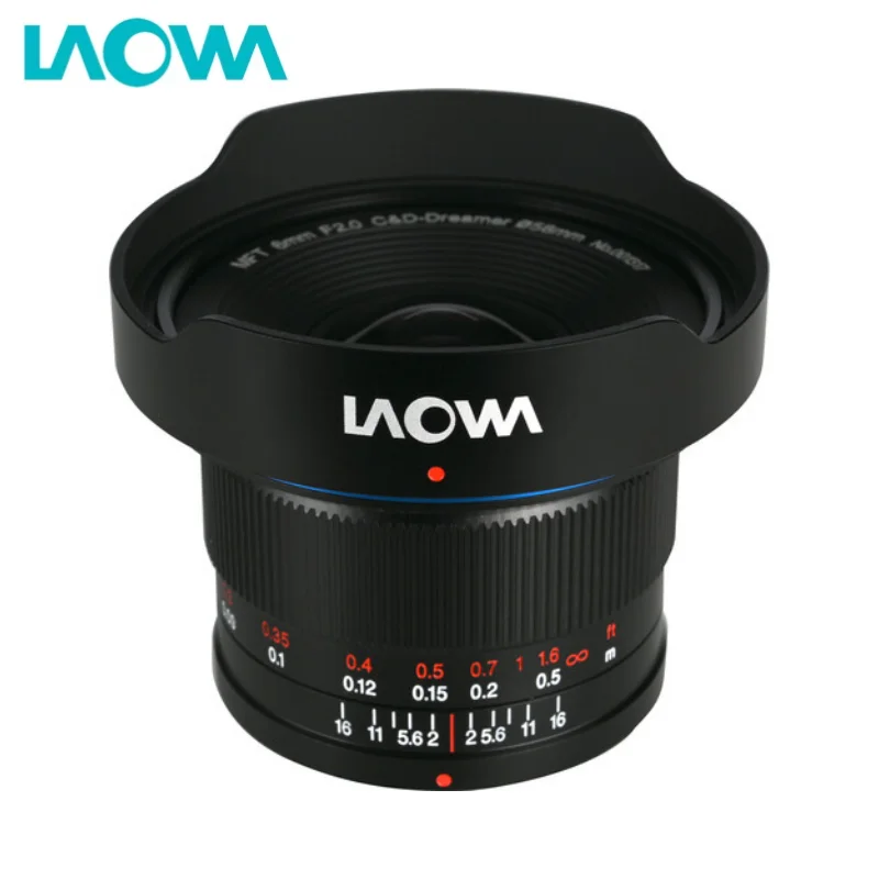 Venus Optics Laowa MFT 6mm F2.0 Zero-D Lens C-Dreamer زاوية واسعة للغاية تركيز ثابت فتحة تلقائية لتركيب Micro 4/3 MFT M43