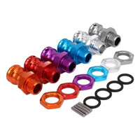 4PCS Wheel Hex Hub M17 17mm M23mm Extension Adapter 12mm Nut x 4 Longer Combiner Coupler For 1/8 RC Model Car Upgraded Parts