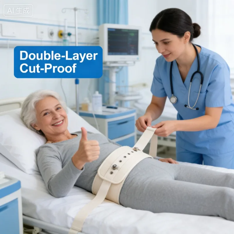 H-110 Lying Waist Abdomen Without Crotch Bed Resting Elderly Patient Alzheimer's Restraint Belt Waist Restraint Belt Clothing