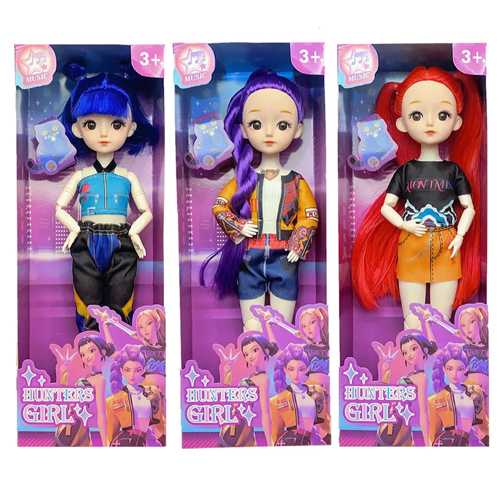 

Новый K-POP Demon-Hunting Girl Group 3D Eye Joint Doll Lumimila Zoi ПВХ фигурка игрушка подарок на день рождения