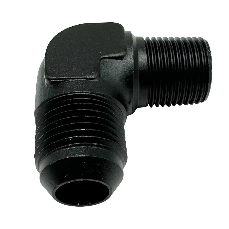 1/2/4X 90 Grad AN6 AN8 Stecker auf 1/4 Zoll 3/8 Zoll NPT Flare Adapter Auto Kraftstoff Schlauch Fitting AN auf NPT Gewinde Stecker Aluminium