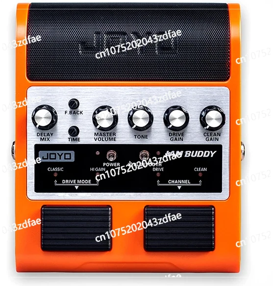 

Guitar Practice Amp & Pedal All-in-One Rechargeable Bluetooth Combo Guitar Amplifier with Effect & Footswitch
