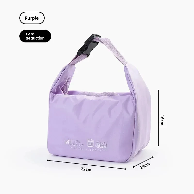 Isolierte wasserdichte Lunchtasche mit verdickter Aluminiumfolie, tragbare tragbare Thermo-Lunchbox für Büroangestellte und Studenten – Detail 6