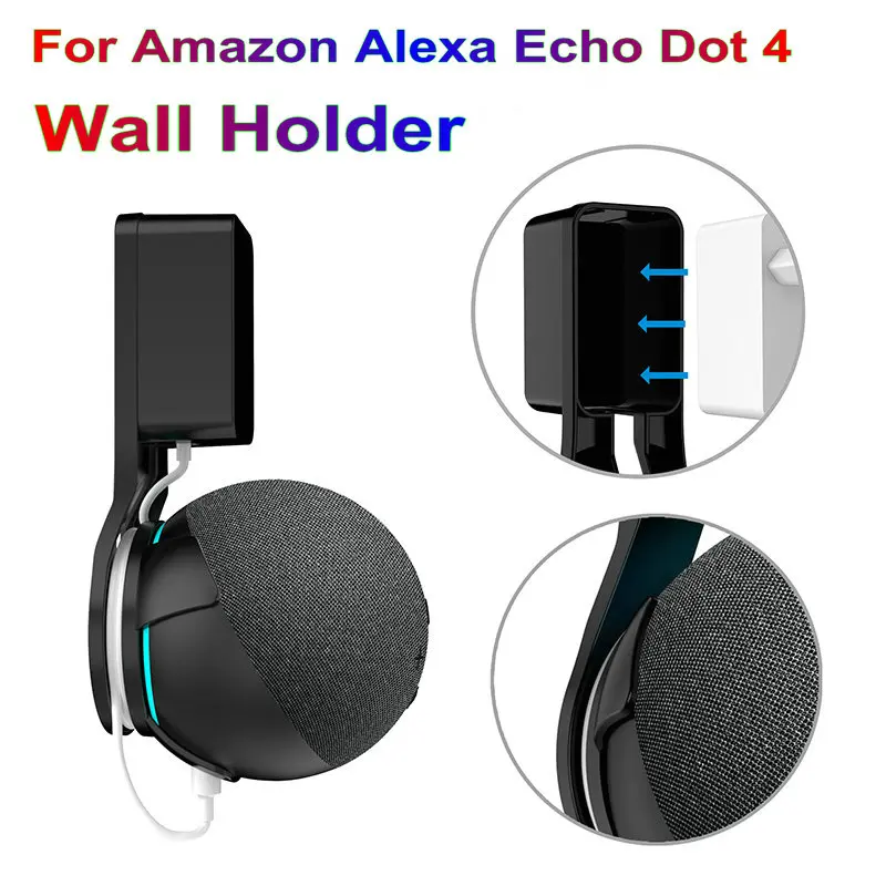 

Echo Dot 4 Speaker Holder Wall Mount Stand For Alexa Dot 4th Gen Bracket Tool For Smart Speakers Kit Holding Accessory Ifew