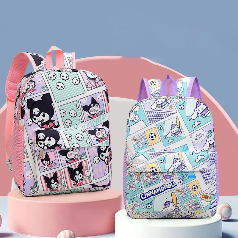 

Sanrio Women's Backpack Fashionable High Quality Children's School Bag Cartoon Versatile Girl Multi Functional Storage Backpack
