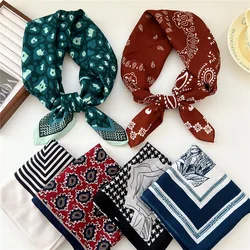 65*65cm Square Hair Scarf Cotton Bandanas Hairband Headband Hairscarf Headscarf Turban Shawl Wrap