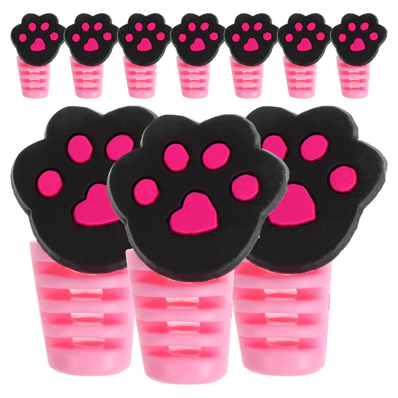 

10Pcs Cable Saver Cartoon Cable Protector Foot Design Prevent Break USB Saver for Cell Phone Laptop Computer Use