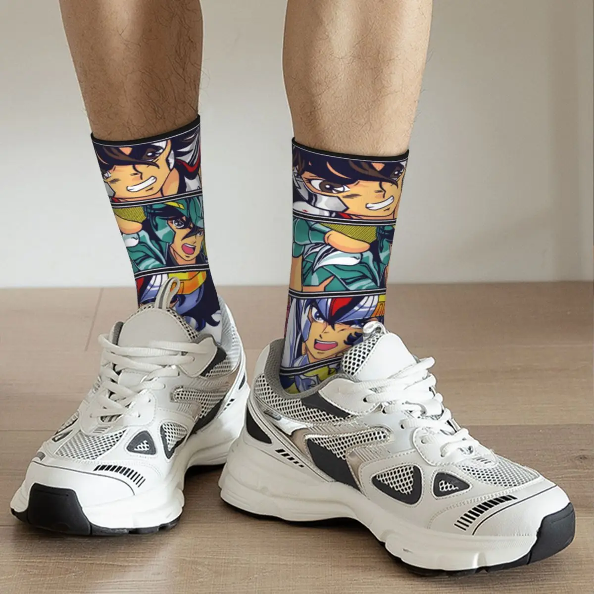 The Seiya Knights Merch Crew Socks Non-slip High Quality Middle Tube Socks Warm for Unisex Best Gifts