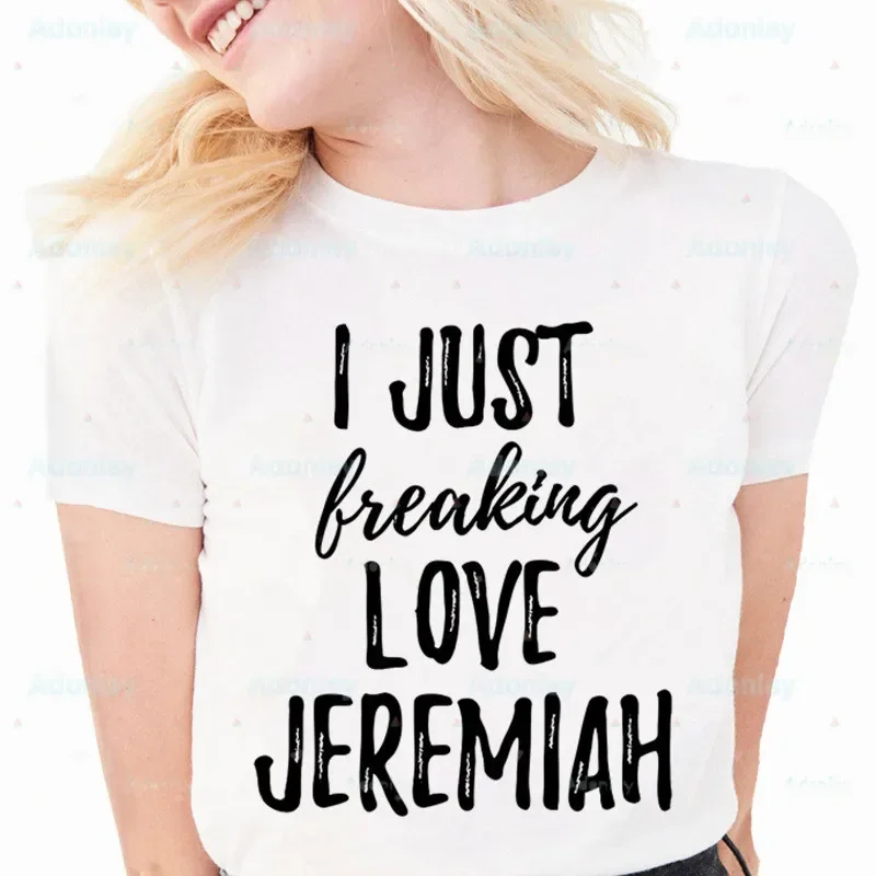 Team Jeremiah Summer Short Sleeve Fashion Print Lady T-shirts Top T Shirt Ladies Womens Graphic Female Tee T-Shirt