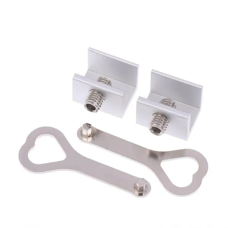 Anti-theft Lock Adjustable Window Locks Sliding Sash Stopper Safety Window Lock With Keys Kids Child Safety Doors Locks