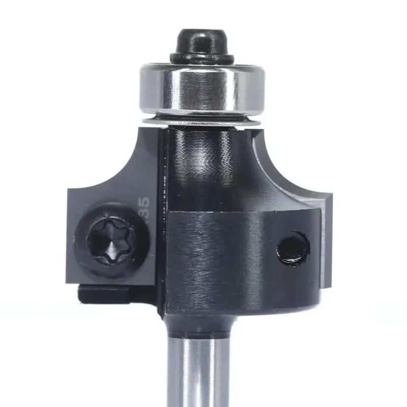 Replacement Insert Style Carbide Corner Round End Mills 1/4 Radius 1/4 Shank Ruter Bit Woodworking Milling Cuttters