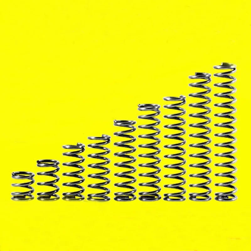 1Best 10Pcs 0.9mm WD 5mm-6mm OD Steel compression Pressure springs Y type return spring bolt Length 10mm-50mm