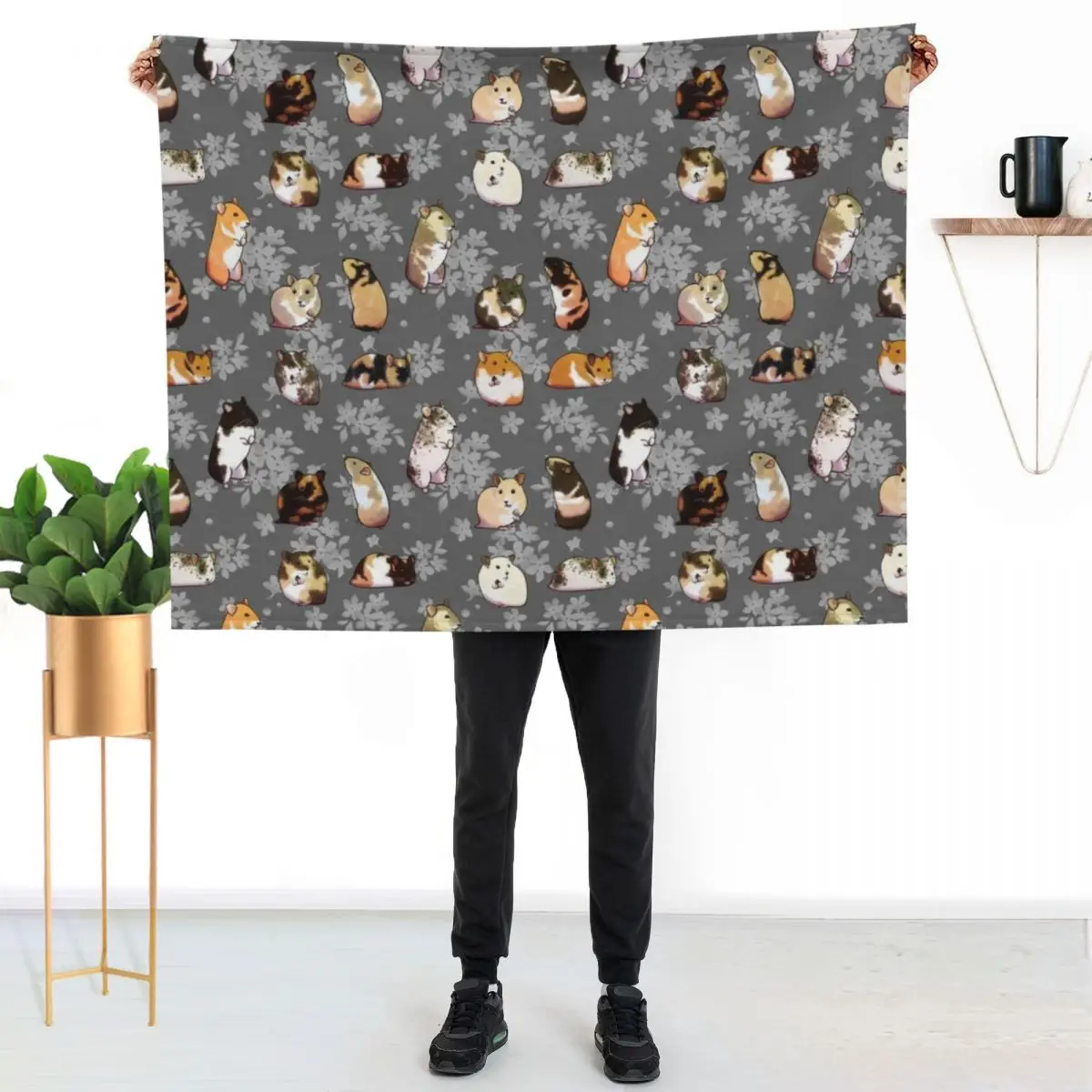 Spring hamsters Throw Blanket anime For Baby Soft Plaid Extra Large Throw Fashion Sofas Cute Blankets