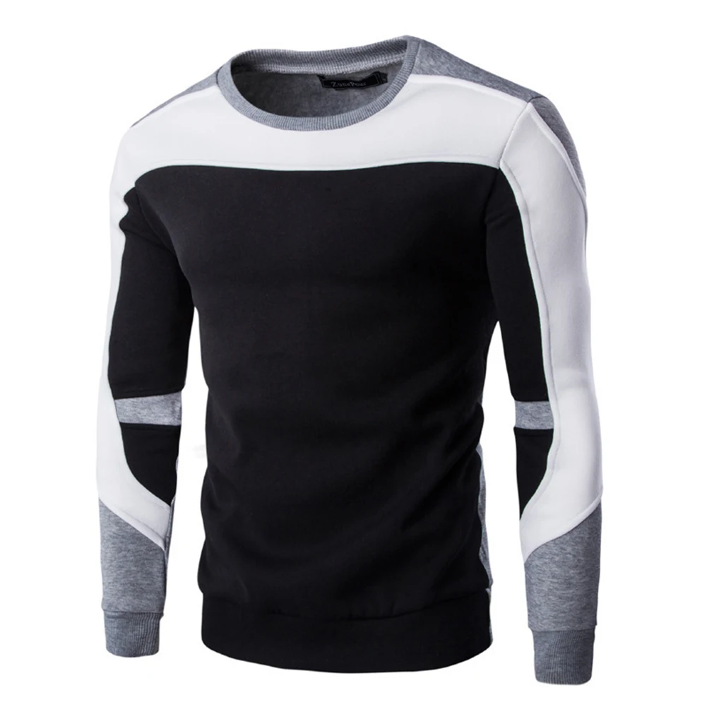 

Men's Casual Crewneck Sweatshirt O Neck Pullover Color Block Design Polyester Fabric Suitable for Vacation Holiday Daily