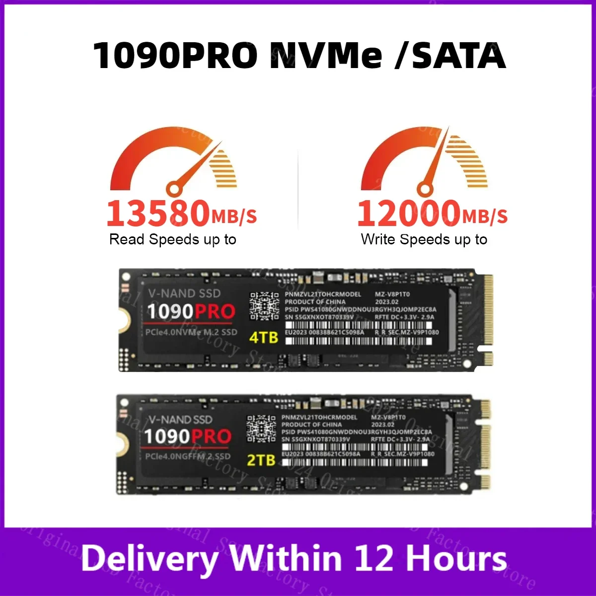 1090 PRO 내부 SSD, 데스크탑 노트북 서버 워크스테이션 PS5 용 방열판 포함, T700 PCIe Gen 5.0x4 NVMe 2.0 SSD, 1TB, 2TB, 4TB, 신제품