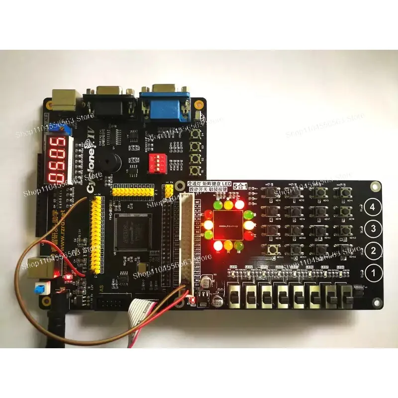 

Плата Altera Cyclone IV EP4CE FPGA, полный комплект разработки с полной периферой и кабелями для программируемых логических проектов