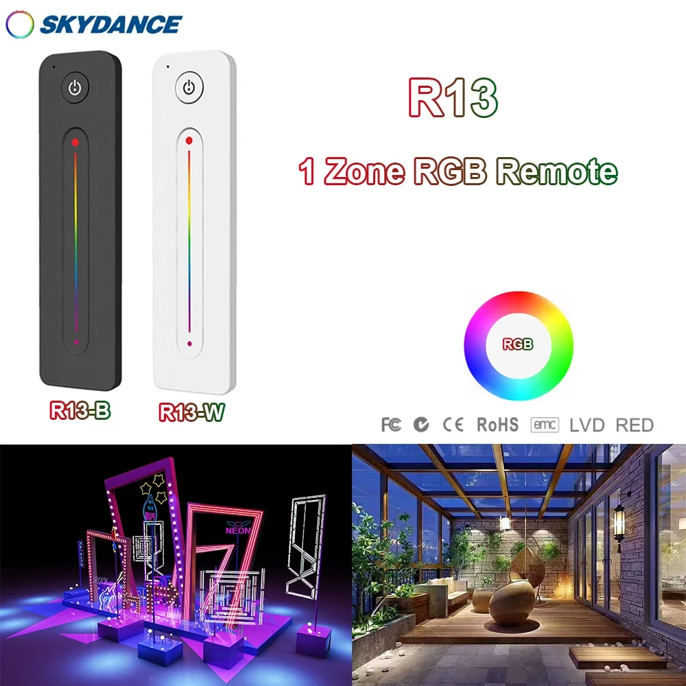 R10 R11 R12 R13 R14 1 zona RF(2.4GHz) singolo colore doppio colore RGB RGBW RGB + CCT dimmerabile interruttore remoto per striscia o modulo LED