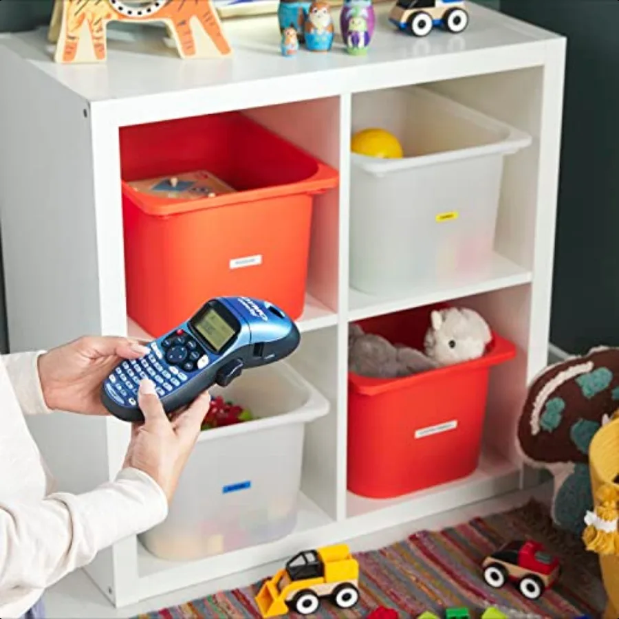 شريط ملصقات بلاستيكي LT أصلي لصانعي الملصقات LetraTag 1 2 12 مم طباعة سوداء على شريط شفاف 6 عبوات