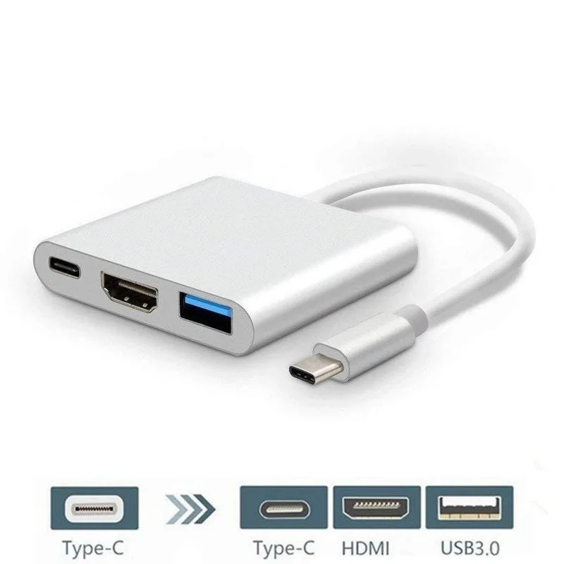 

Адаптер для зарядки, совместимый с USB 3,0, Type C и HDMI