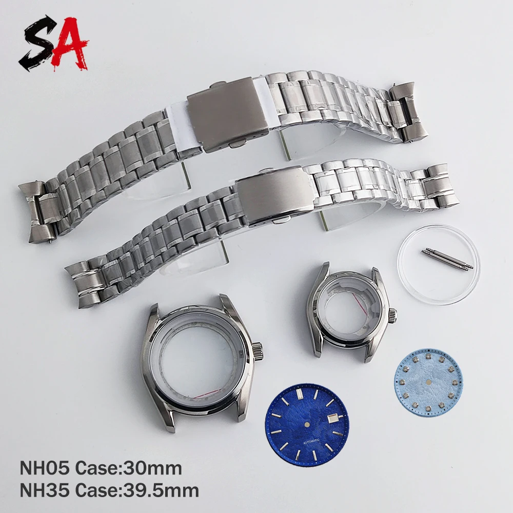 

NH05 Case/NH35 Case 30mm/39.5mm High Quality Stainless steel Couple Watch Case Dial Set Custom Logo Dial GS Couple Case case set