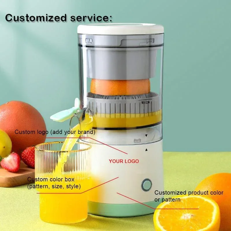 Juicer Fully Automatic Household Juicer Fruit Fresh Orange Rotating Portable  Portable Juicer Stirring Cup Pc Food Grade Plastic