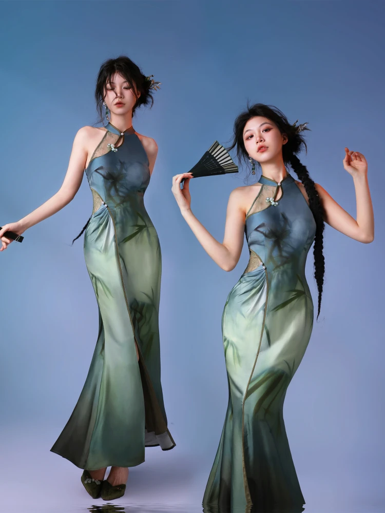 

Летняя женская юбка Four Pou Mis Bamboo Original Improved с эффектом утончения, длинная, с эффектом «рыбий хвост», для повседневной носки, дышащая