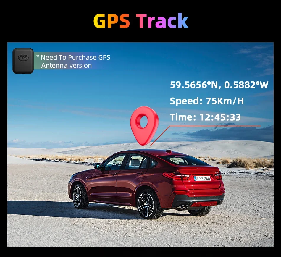 Jansite 10.26 Inch 4K DVR Wireless CarPlay & Android Auto Dash Cam GPS Navigation 24h Park Monitor Night Vision Rear View Mirror image 5