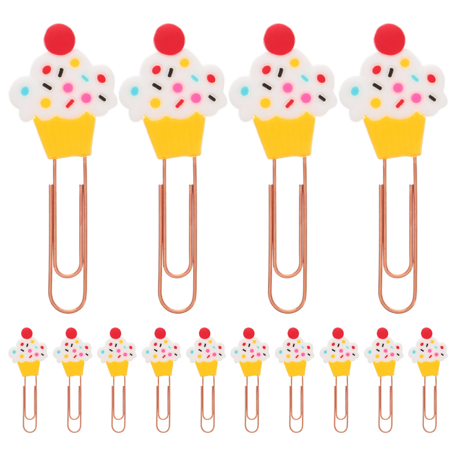 

20 Pcs Creative Paper Clip Page Clips Bookmarks Clamps Decorative Fun Paperclips Cartoon