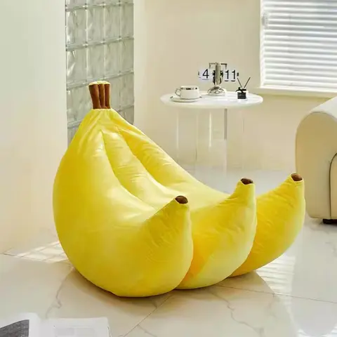 인터넷 유명인 창의적인 레이지 소파 북유럽 거실 가정용 바나나 리클라이너 침실 휴식용 싱글 빈백