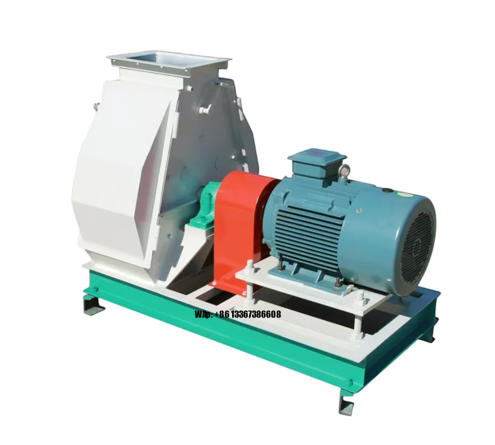 جديد الفولاذ المقاوم للصدأ 304 مطرقة مطحنة 220 فولت مرحلة واحدة 0.5-5t/ساعة قدرة آلة كسارة القش الحبوب لتغذية الحيوانات