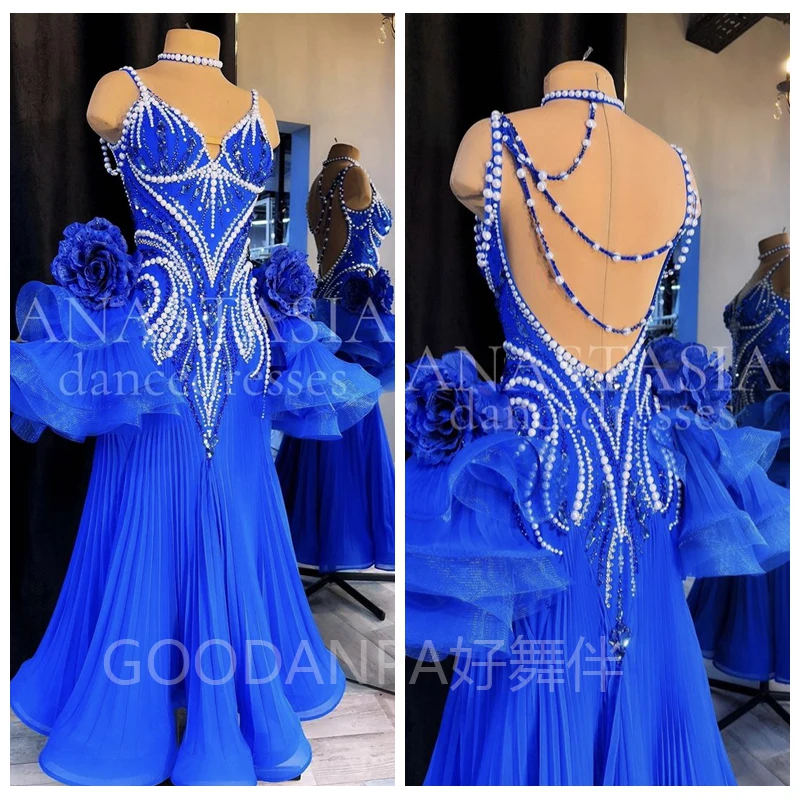 

ballroom dance dress Costume Modern Competition Waltz Tango Ballroom Dance Dress Standard Girls Women dance dress GOODANPAR