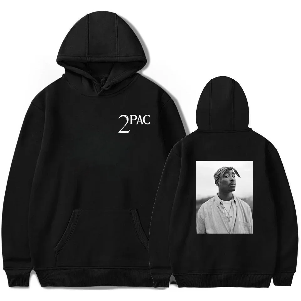 Rapper 2pac Tupac Shakur 96 Hoodie Men Women Fashion Casual Oversized Hip Hop Hoodies Sweatshirt Kids Boys Girls Clothing Hooded