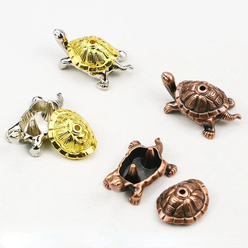 Mini Decoration Turtle Retro Small Alloy Incense Stick Incense Burner Home Decoration Incense Burner