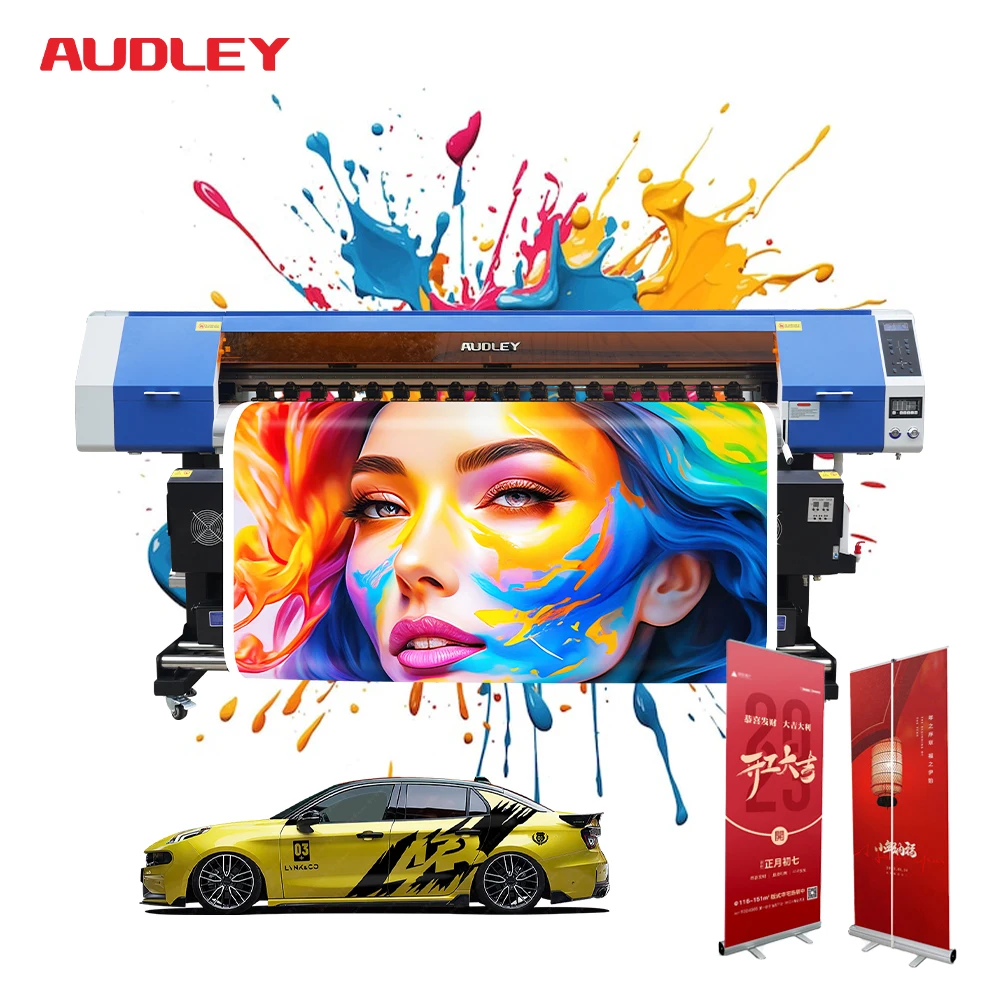 

Audley 1.6m 1.8m 3.2m Xp600 3200 Plotter L3118/L3119vinyl Flex Banner Poster Wallpaper Printing Machine Eco Solvent Printer