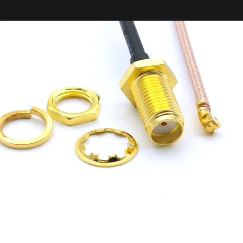 Cavo adattatore Mini PCIe RG178 per montaggio su paratia femmina da U.FL a SMA