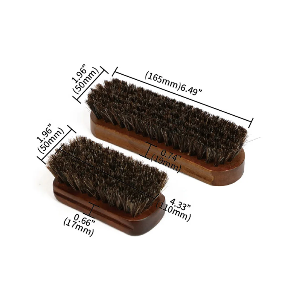 Car Interior Cleaning Tool Horsehair Brush Soft Cleaner Brush for Leather Seat Steering Wheel Dust Remover Auto Detailing Brush