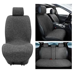 Breathable Linen Car Seat Covers Pad Summer Cool Seats Cushion Universal Size Car Seat Protector for Car Accessories