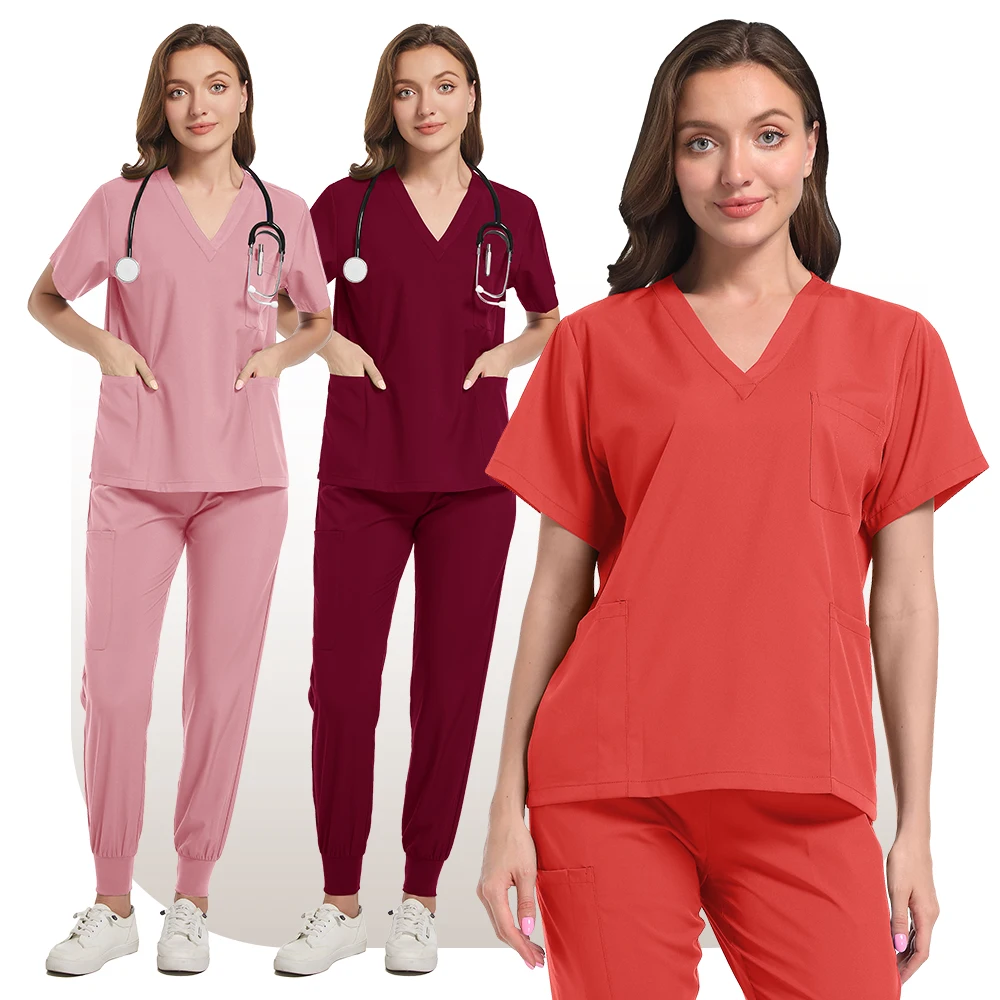 Doctors and Nurses in Beauty Salon Pet Hospital Dental Clinic and Operating Room Stylish Medical Work Uniform Set