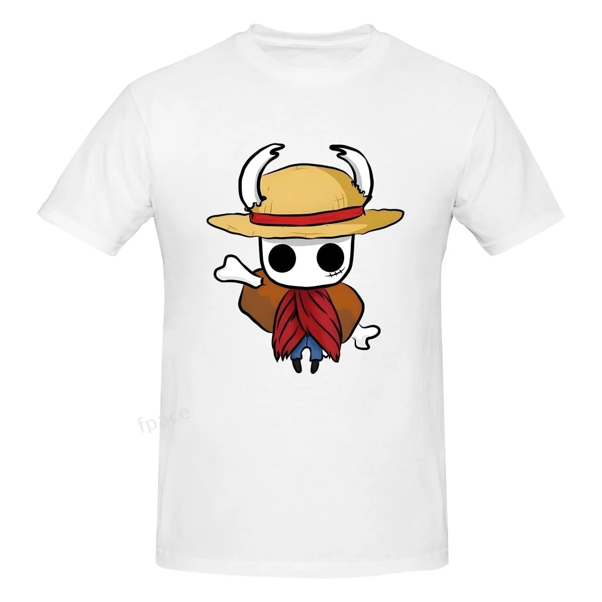 

JAPANESE ANIME Hollow Knights LUFFY Men Clothing Tops Fun T Shirt Casual Cotton Summer Men's Basic Short Sleeve T-Shirt