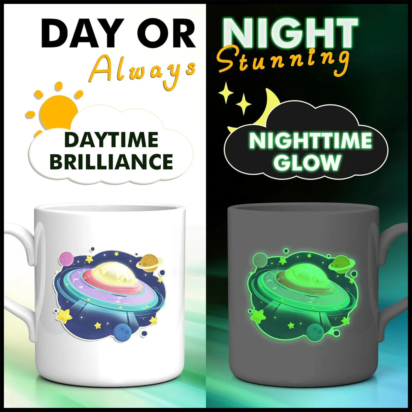 A4 1/2/3/5 Sheet Glow in The Dark Printable Inkjet Vinyl Sticker Paper Self-Adhesive Waterproof Label for Inkjet Printers