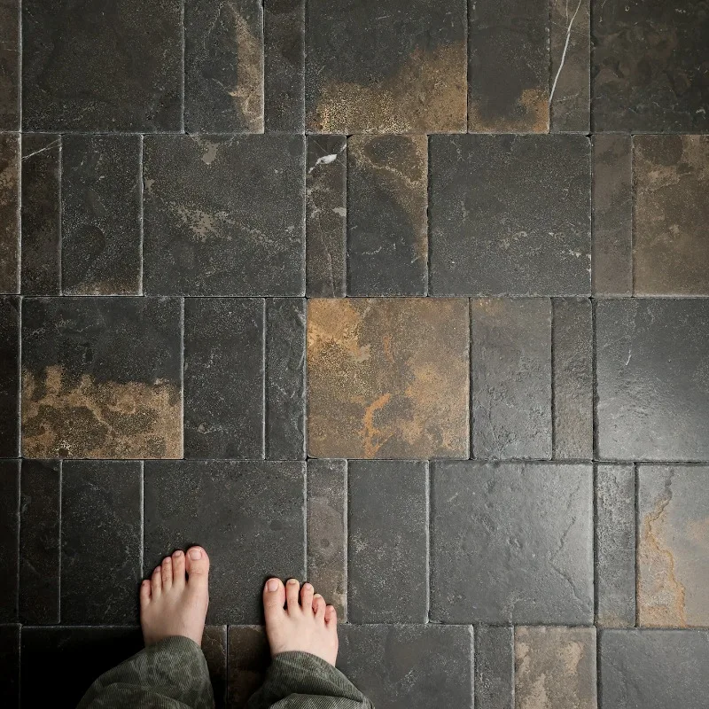 Stone Lime Stone Floor Tile Tea Room Outdoor Garden Courtyard Villa Homestay