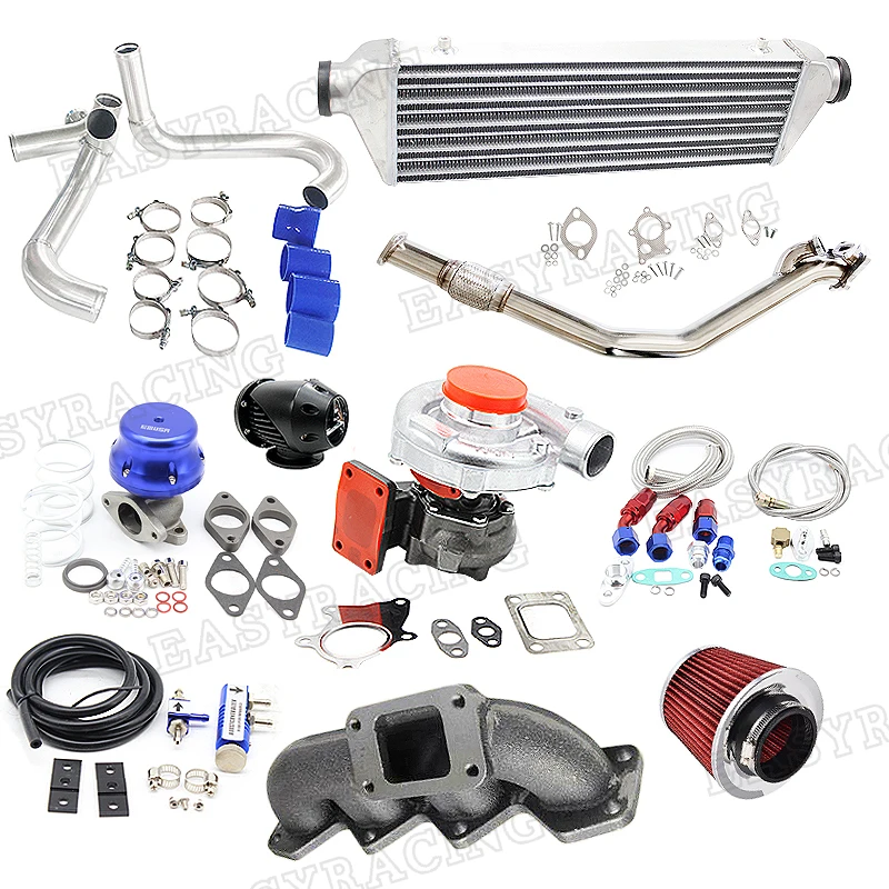 

Turbo kits fit for 1990-1993 MAZD@ MIATA NA 1.6L BOLT-ON TURBO KIT BOV+DOWNPIPE+WASTEGATE KEEP P/W