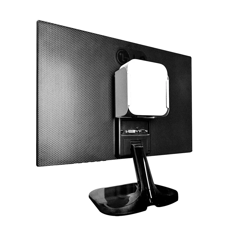 Wall-Mounted Under Desk Computer Holder Monitor Back Mini PC Stand Bracket for Mac Mini 2024 M4 PC Accessories