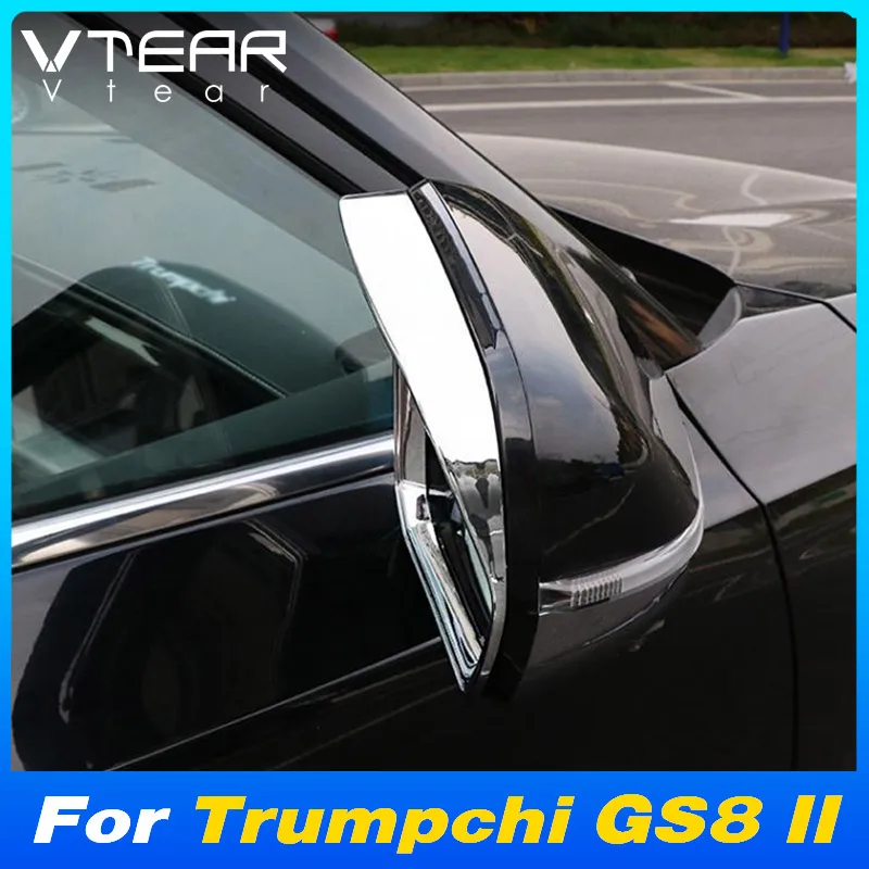 

Vtear Car Rearview Mirror Shell Cover Exterior Waterproof Side Sun Shade Protector Trim Accessories For GAC Trumpchi GS8 II 2023