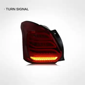 Styling vozu pro zadní světla Suzuki Swift 2017 2018 2019 2020 2021 2022 2023 2024 Swift Sport LED zadní světla, signální brzda, zpátečka 12 nejlepší prodej Zadní světlo Suzuki Swift - №11