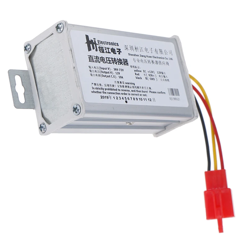 DC 36V-72V To 12V-10A 120W Converter Adapter for Electric Car Battery ark Electric vehicle converter