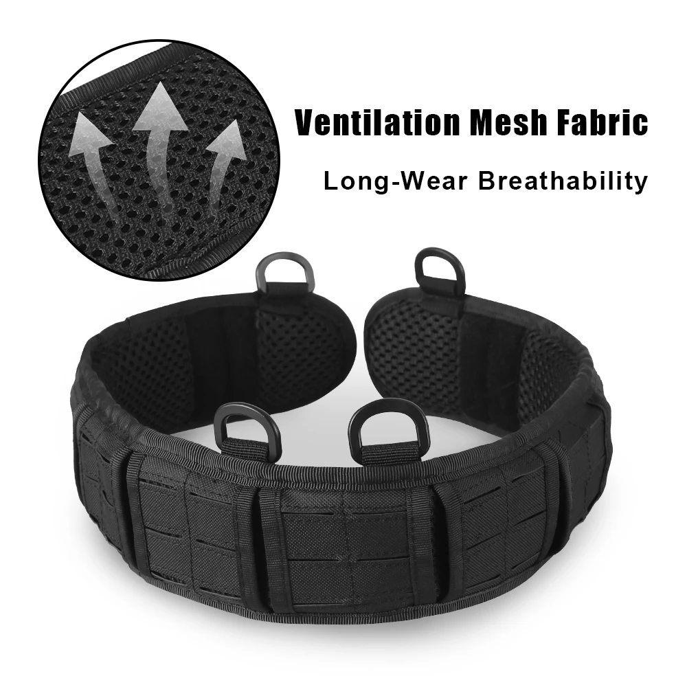 Tactical Molle Belt Quick Release Waistband Reinforced Heavy Duty Belts Combat Paintball Utility Belt for Law Enforcement