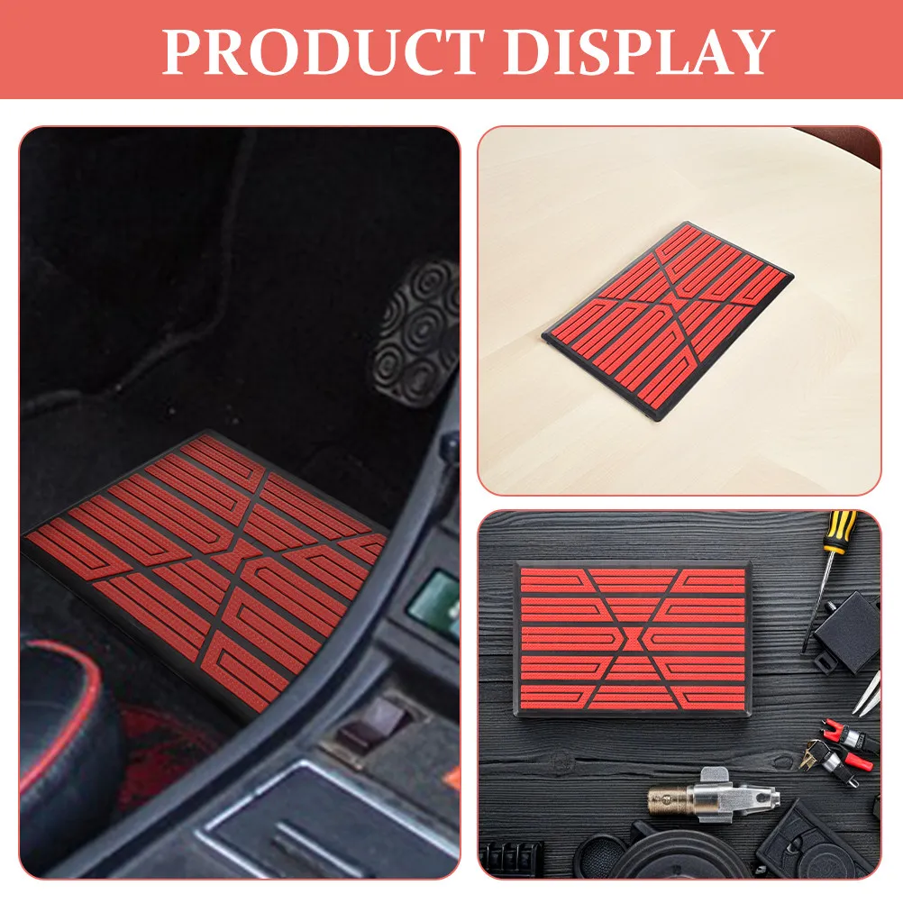 2Pcs Car Pedal Pad Replacement Auto Carpet Repair Patch Non Slip Floor Mat Patch Car Foot Pedal Mat Auto Interior Fix