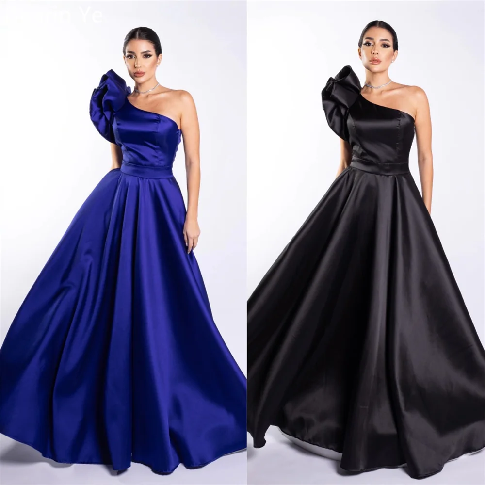 

Customized Formal Gown Evening Dearin One Shoulder Ball Floor Length Skirts Draped Sleeveless Bespoke Occasion Dresses Prom Dres