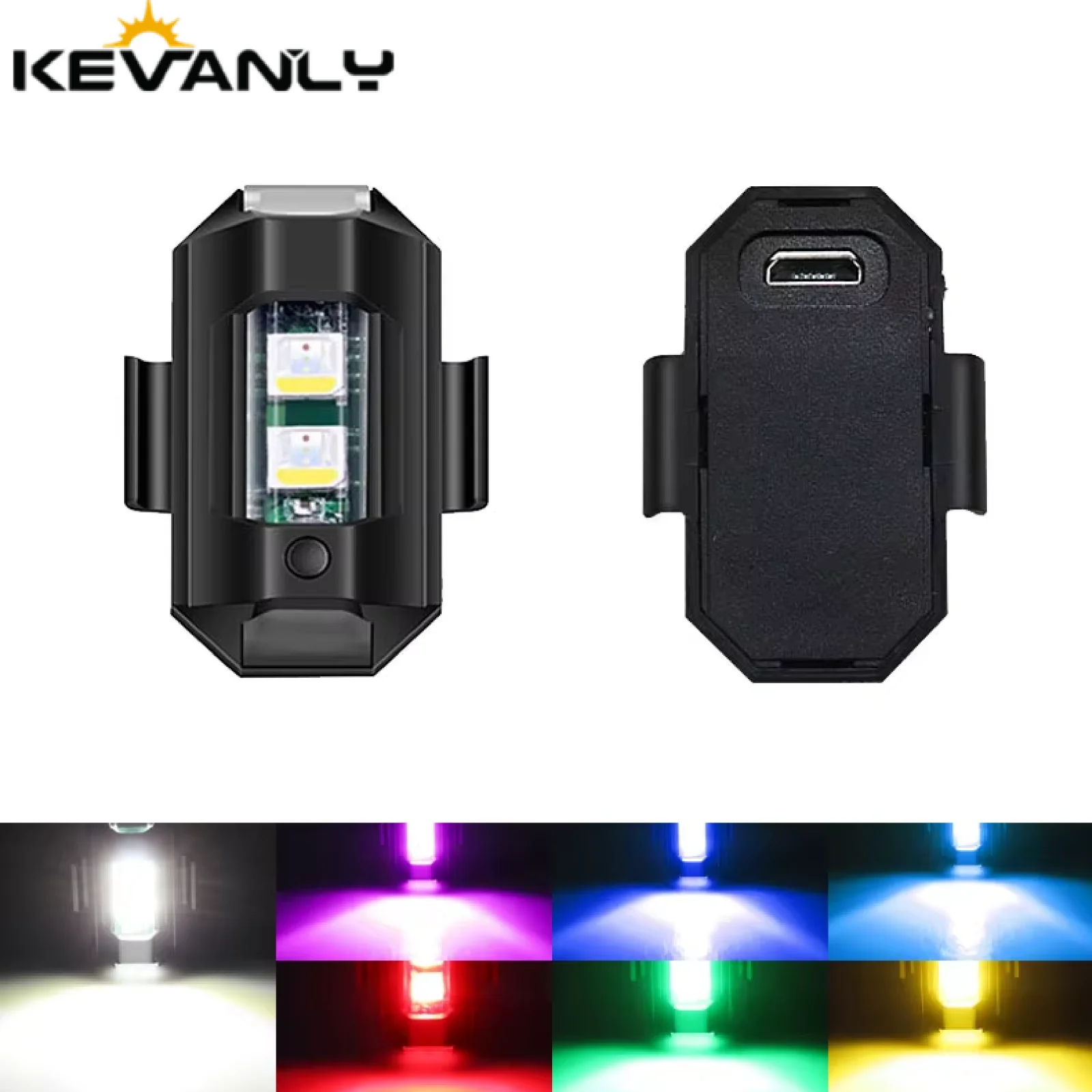 

1pcs Motorcycle Lights Drone Strobe Light USB LED Anti-Collision Bike Aircraft Night Flying Mini Flashing Warning Signal Light